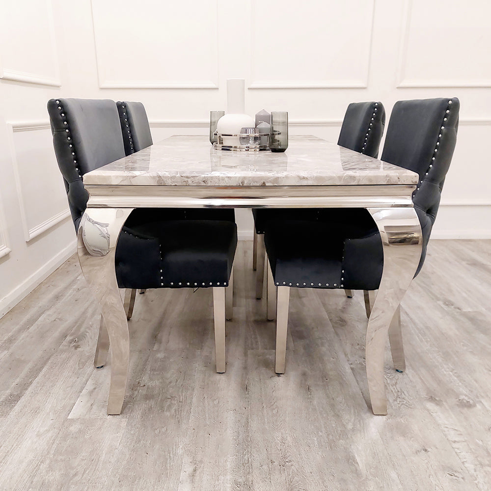 Kensington dining chair with deep button back