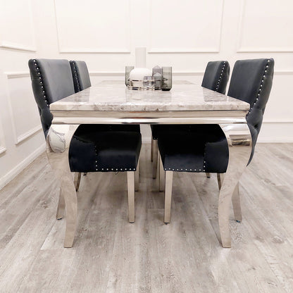 Kensington dining chair with deep button back