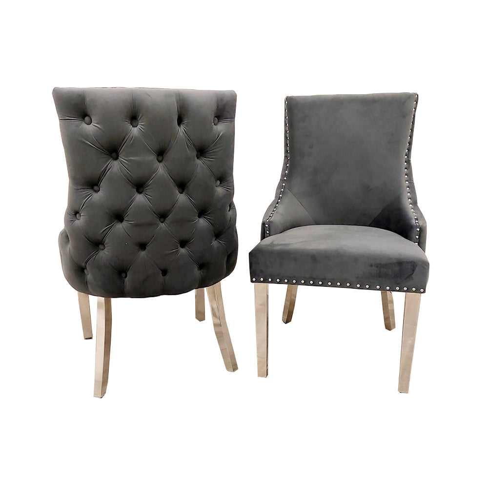 Kensington dining chair with deep button back