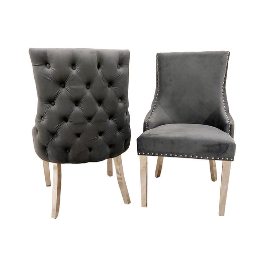 Kensington dining chair with deep button back