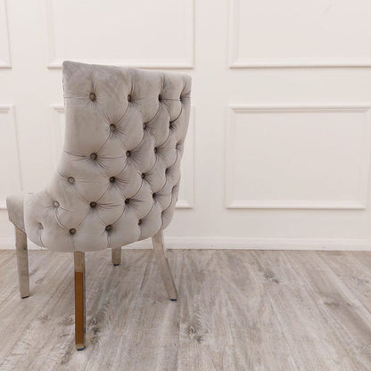 Kensington dining chair with deep button back