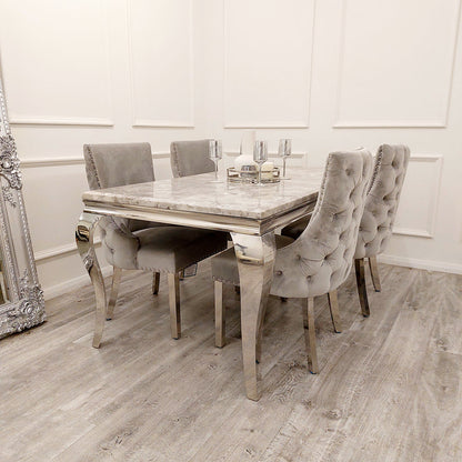 Kensington dining chair with deep button back – view 18