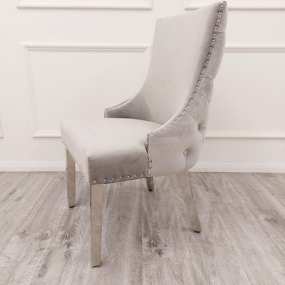 Kensington dining chair with deep button back – view 20