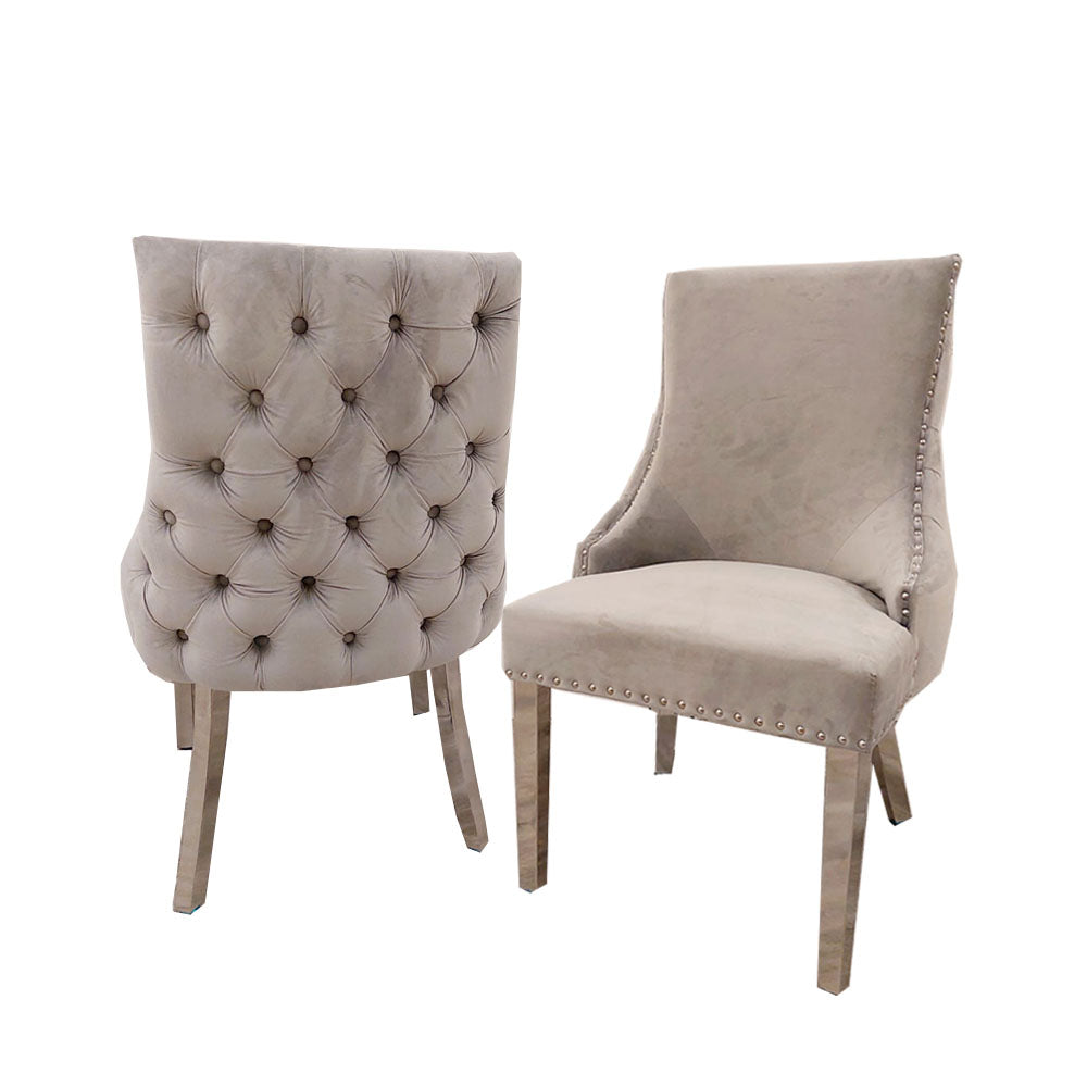 Kensington dining chair with deep button back – view 21