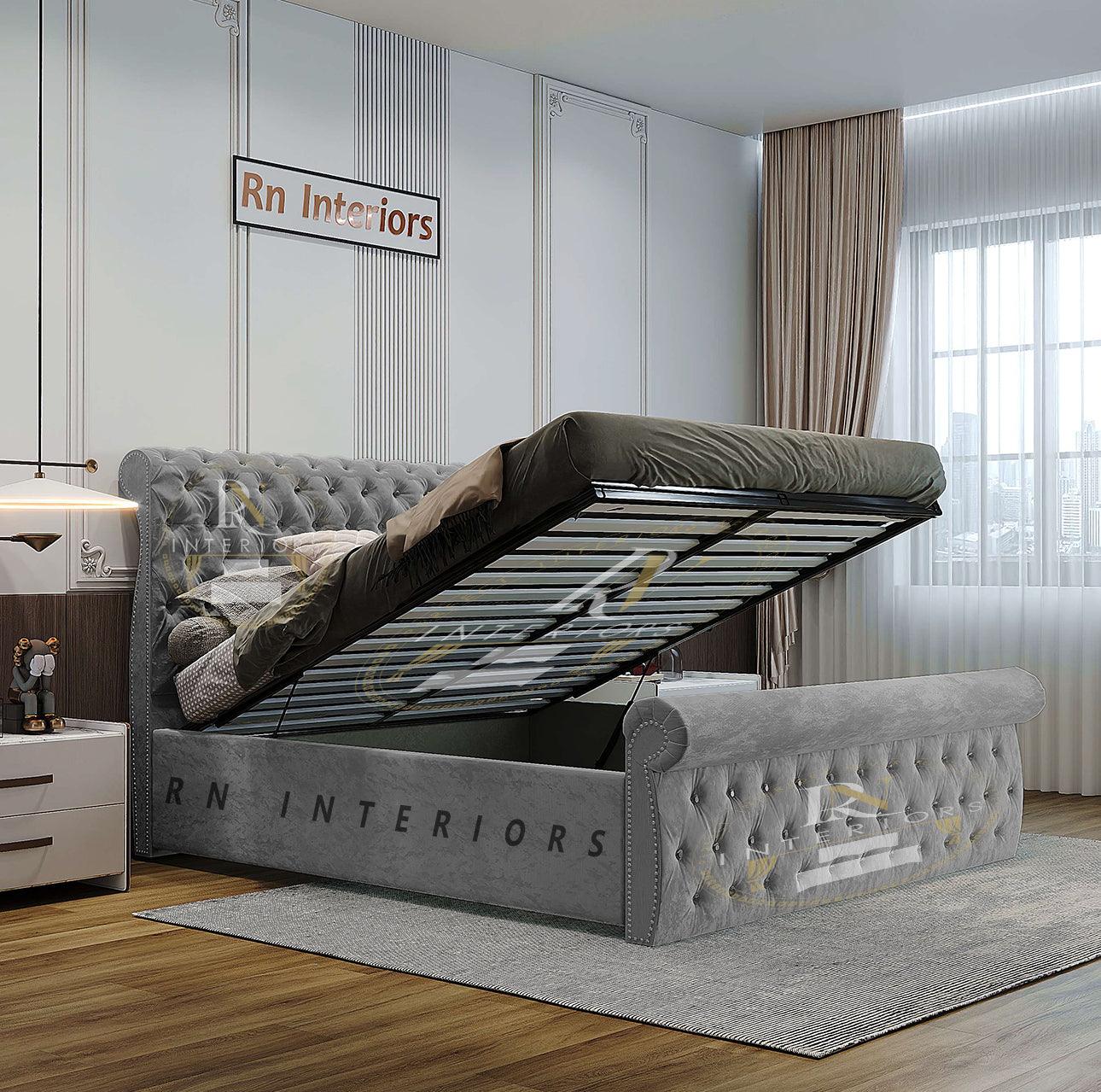 King Size Bed Frame - Luxe Castle Bed