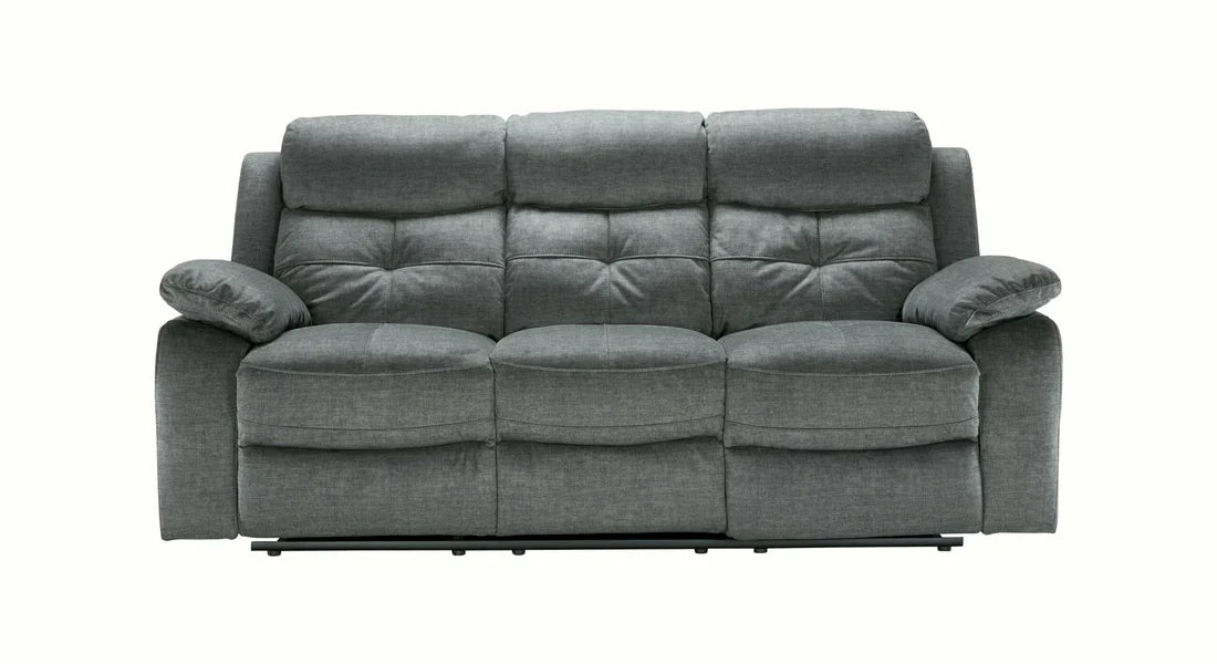 Lopez Recliner 3+2 Seater High Grade Grey Fabric Sofa Set – view 2