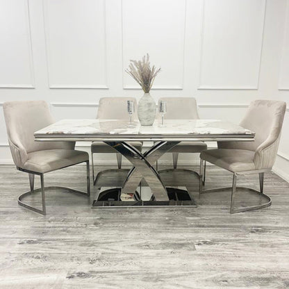 Chelmsford Velvet Dining Chair – view 10