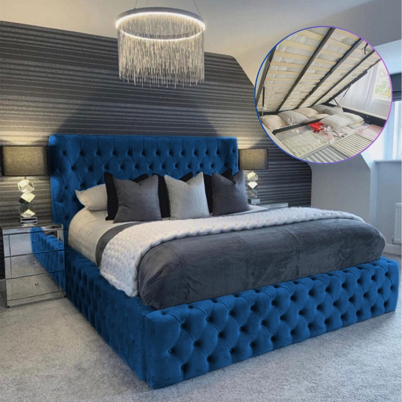 Majestic Nights Upholstered Ottman Storage Bed Frame – view 5