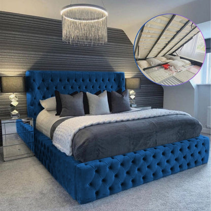 Majestic Nights Upholstered Ottman Storage Bed Frame – view 5