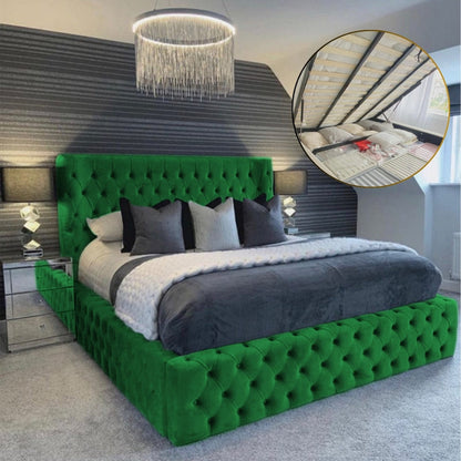 Majestic Nights Upholstered Ottman Storage Bed Frame – view 10