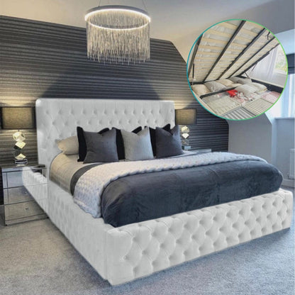 Majestic Nights Upholstered Ottman Storage Bed Frame – view 11