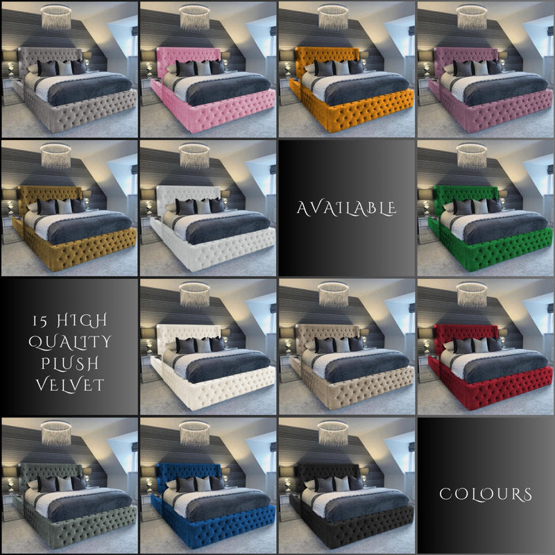 Majestic Nights Upholstered Ottman Storage Bed Frame