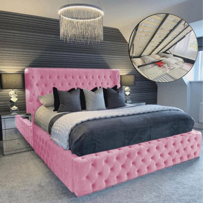 Majestic Nights Upholstered Ottman Storage Bed Frame – view 15