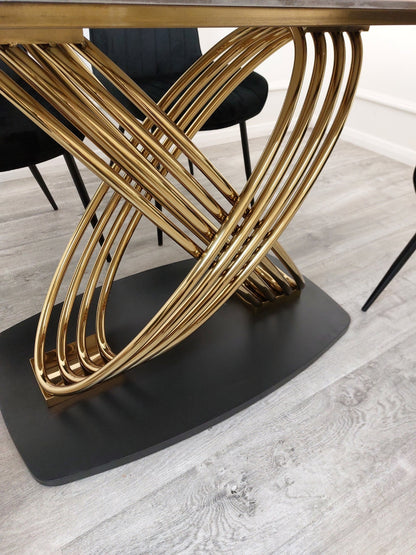 Orion Gold 1.8m Dining Table