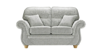 Quinn Spira Curved Designer Navy Blue Real Fabric Sofas For Elderly