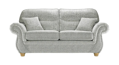 Quinn Spira Curved Designer Navy Blue Real Fabric Sofas For Elderly