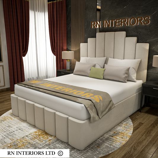 Isabella Plush Fabric Bed Frame