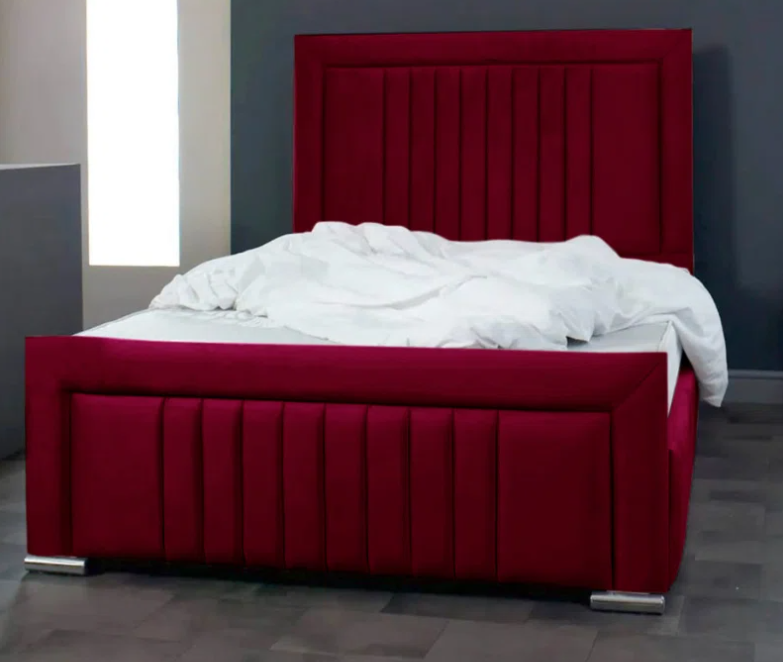 Alama Upholstered Panel Bed