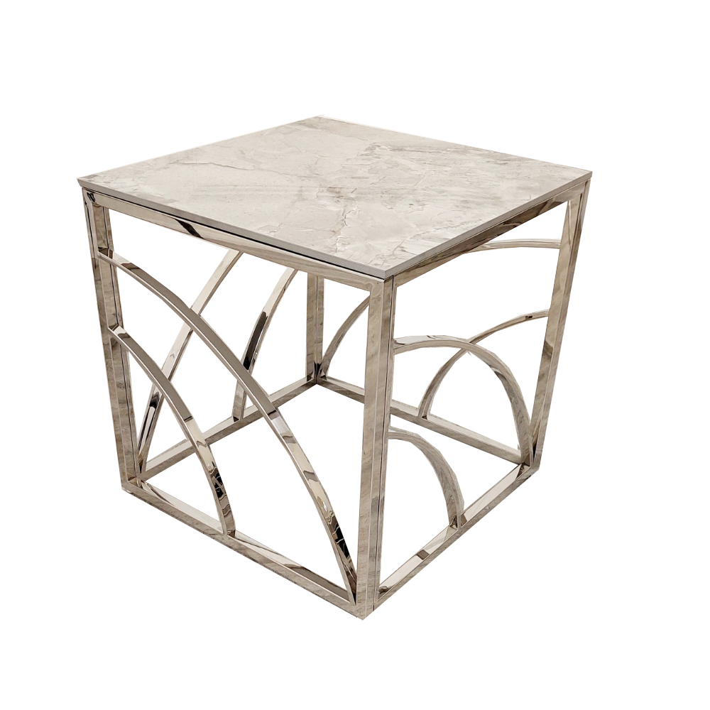 Stella White Lamp Table