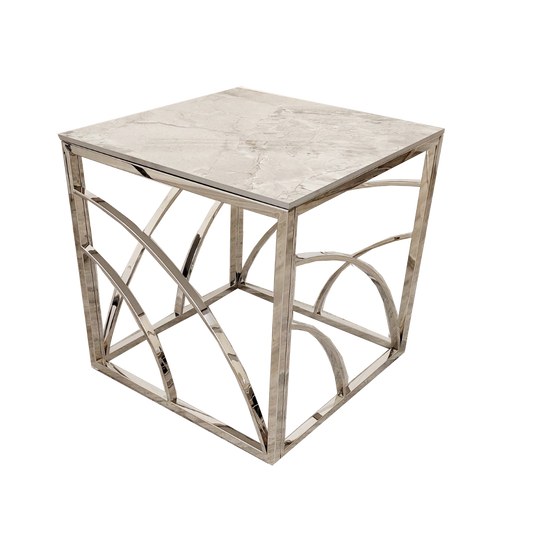 Stella White Lamp Table