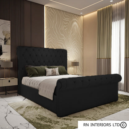 Super King Size Bed - Scroll Bed Frame