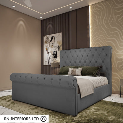 Super King Size Bed - Scroll Bed Frame