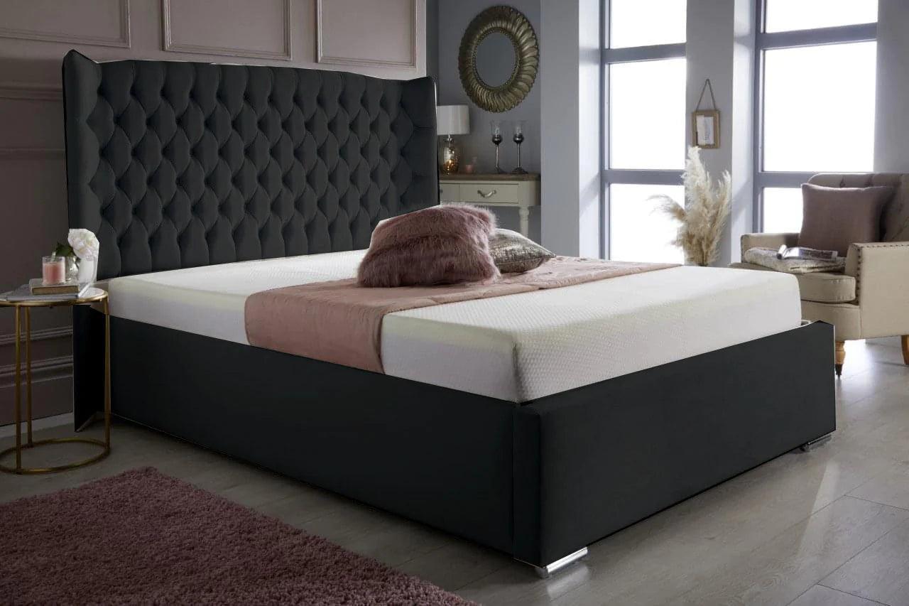 Amelia Chesterfield Wing Bed Frame