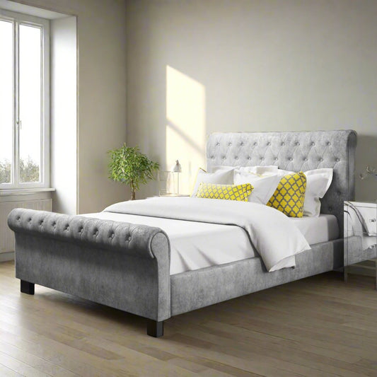 Champagne Small Double Bed Frame