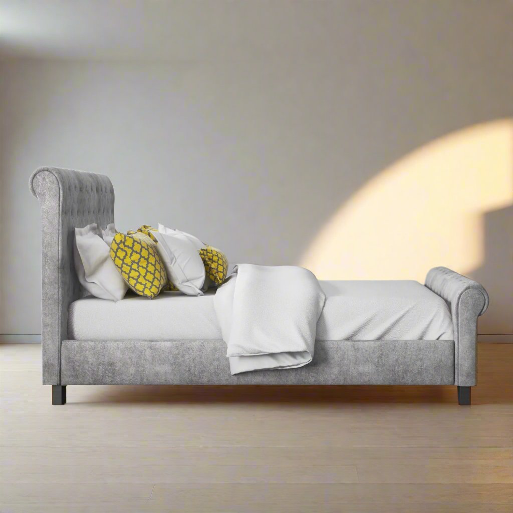 Champagne Small Double Bed Frame
