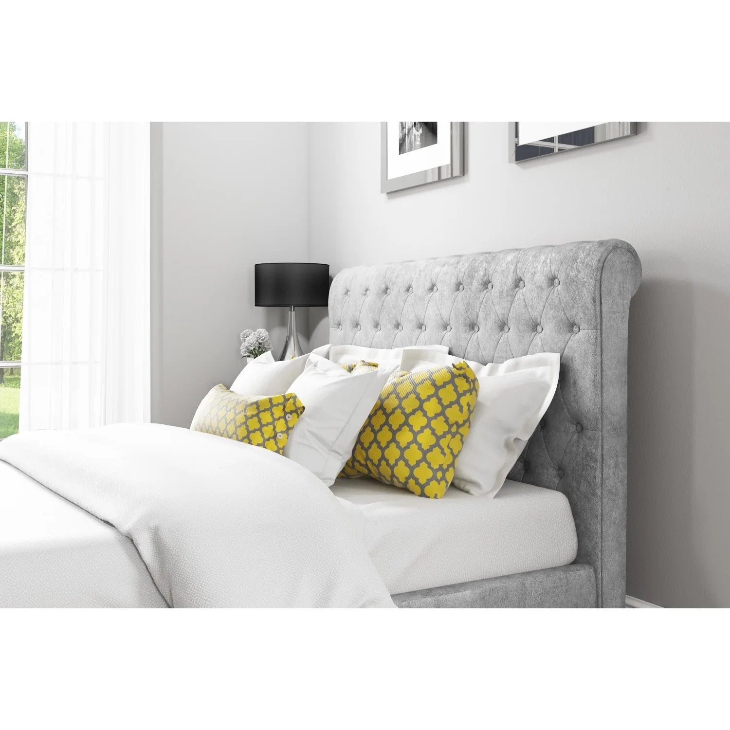 Champagne Small Double Bed Frame