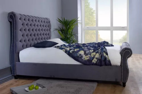 Swan Wooden Double Bed Frame
