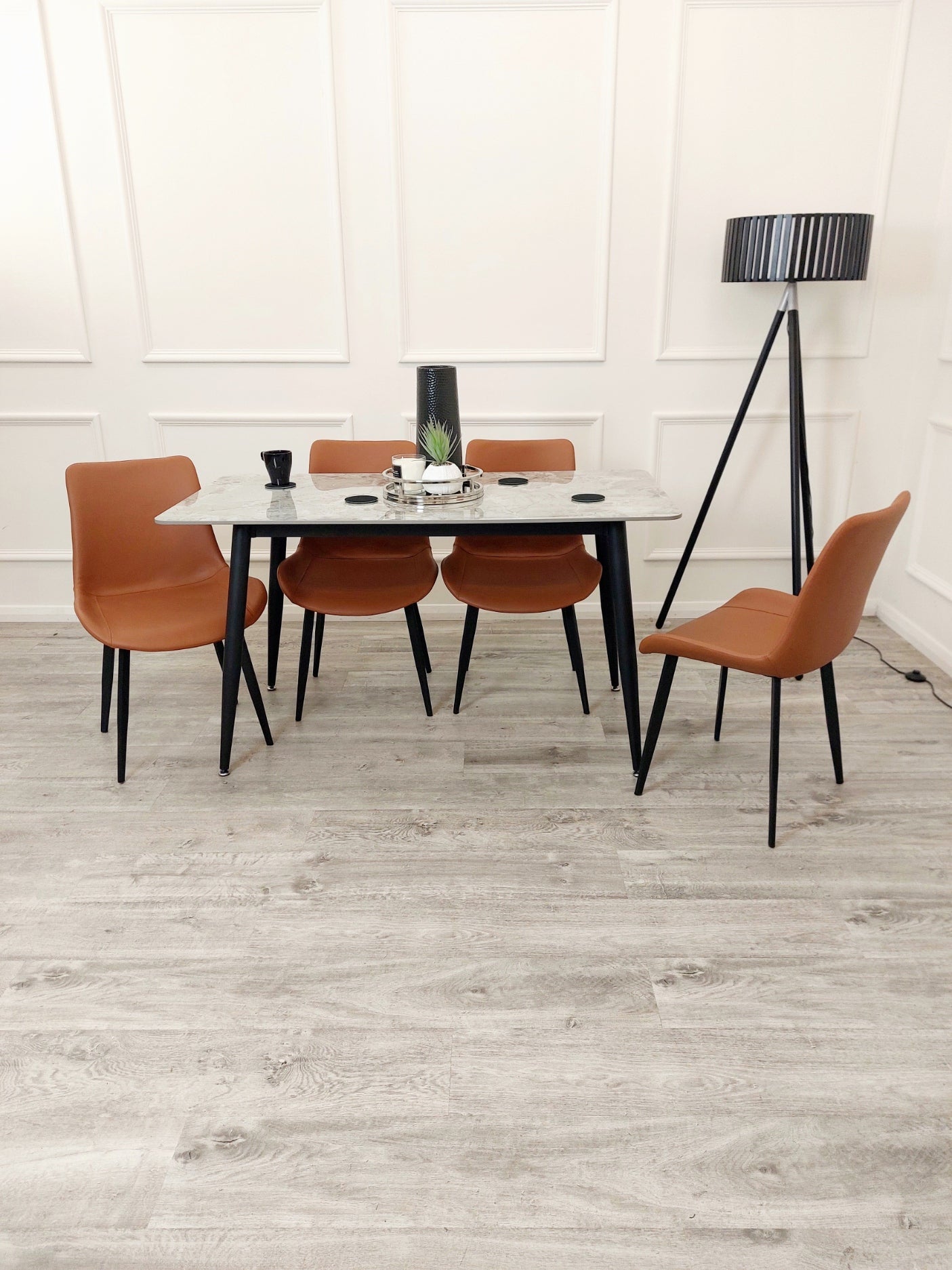 Titus 1.4m Black Dining Table