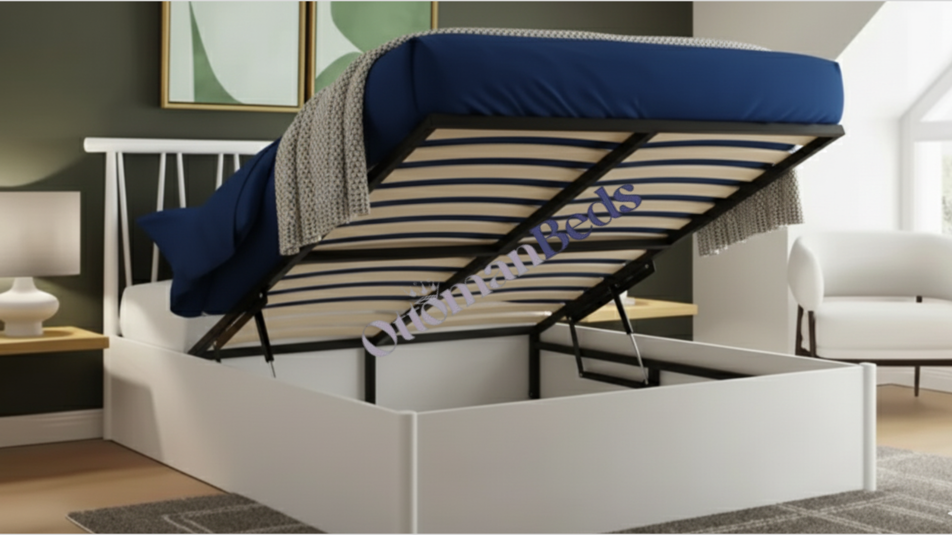 GFW Fusum Classic Ottoman Bed