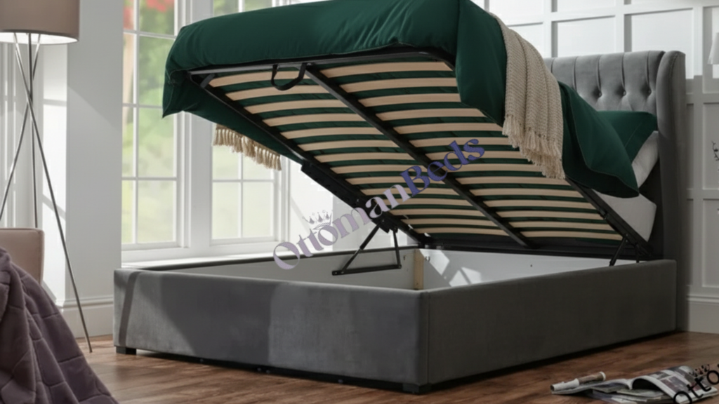 GFW Dakota Fabric Ottoman Bed