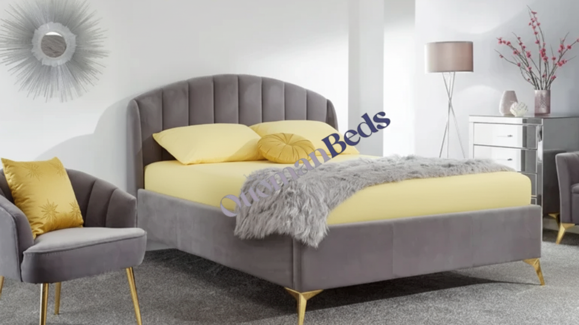 GFW Pettine 135cm End Lift Ottoman Bed