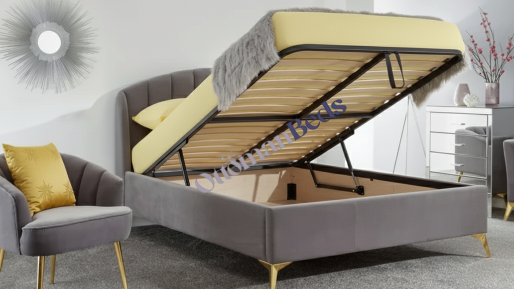 GFW Pettine 135cm End Lift Ottoman Bed