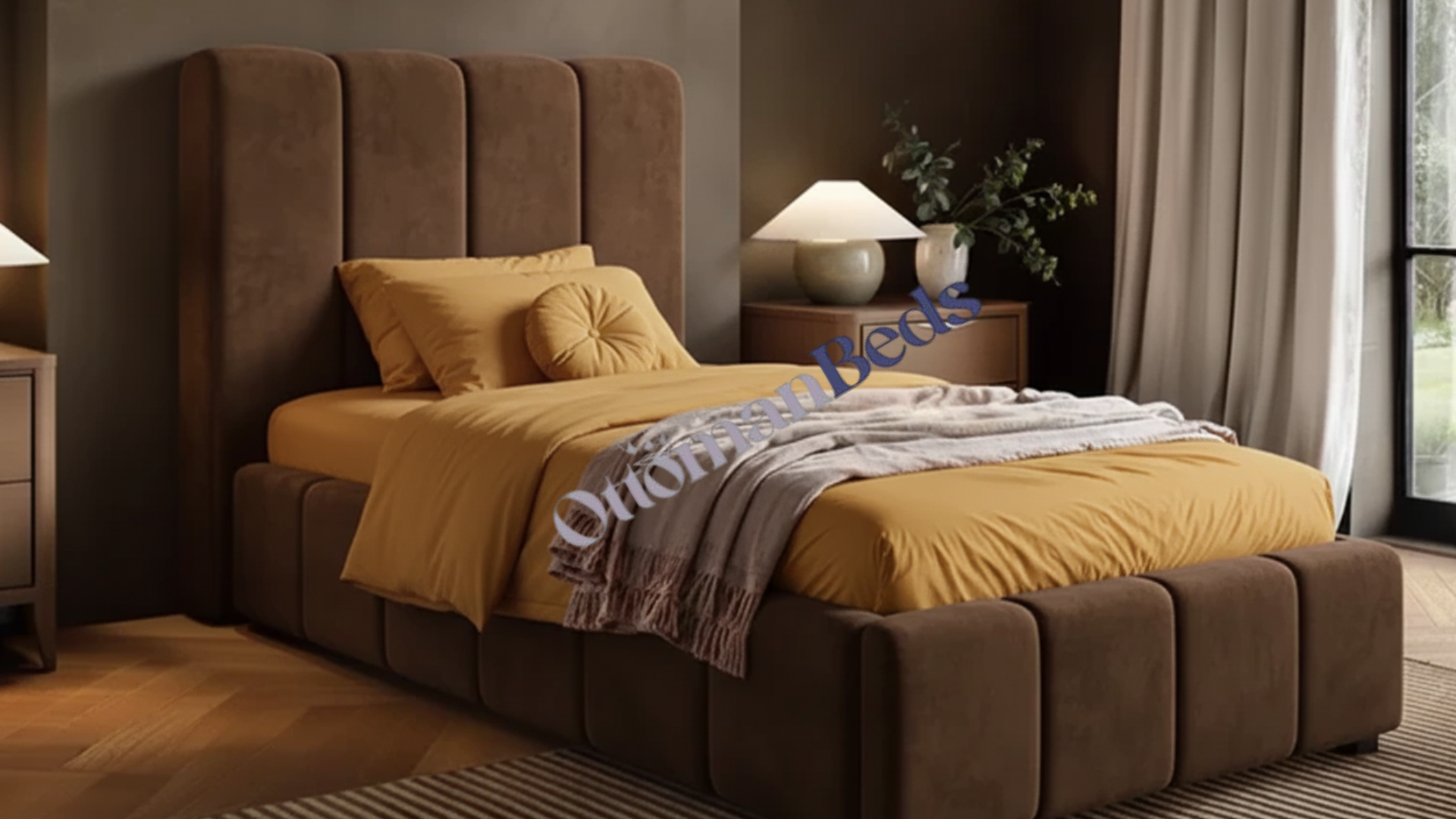 Emilie Prestige Ribbed Ottoman Bed