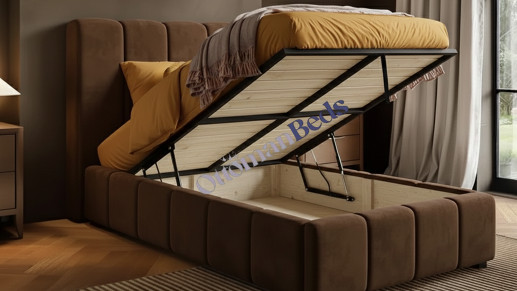 Emilie Prestige Ribbed Ottoman Bed