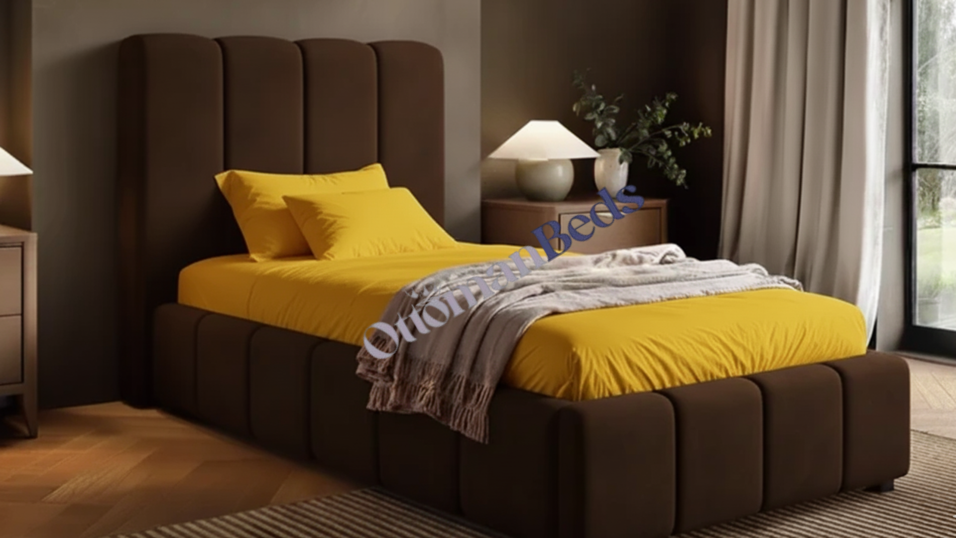 Emilie Prestige Ribbed Ottoman Bed