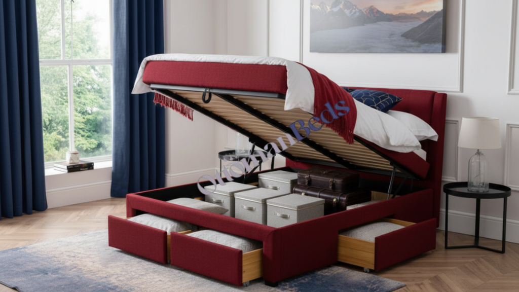 Julian Bowen Fullerton 4 Drawer Blue Bed