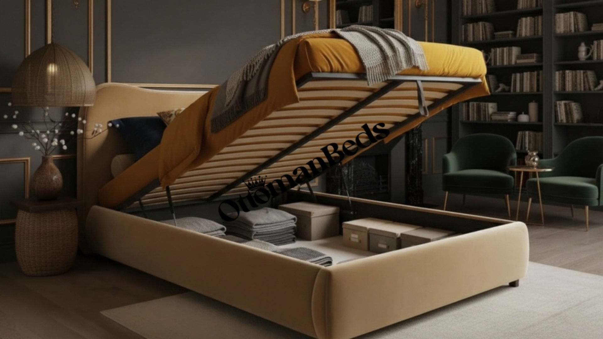 Ember Royale Ottoman Bed
