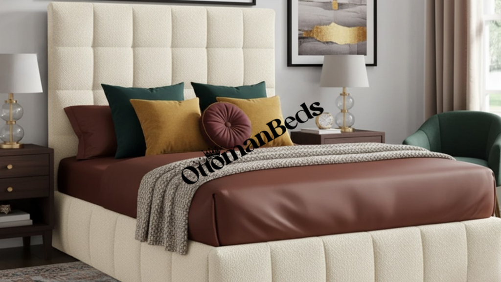 Limelight Starla Boucle Fabric Ottoman Bed Frame