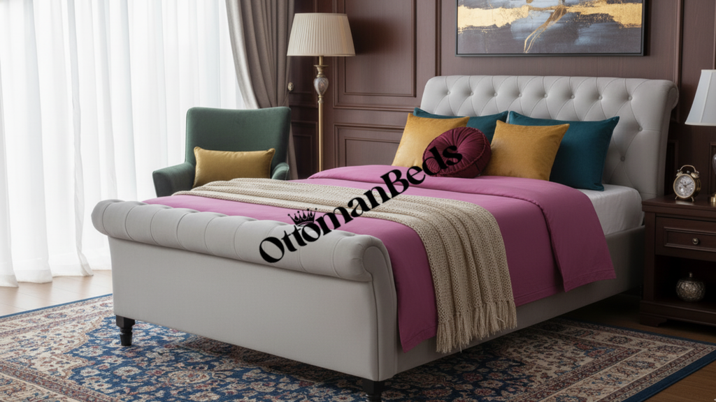 Richmond Elegance Fabric Ottoman Bed