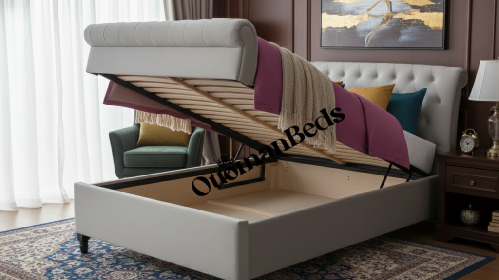 Richmond Elegance Fabric Ottoman Bed