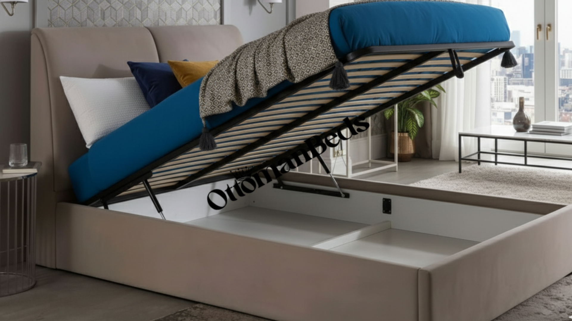 GFW Montrel Lean Back Ottoman Bed