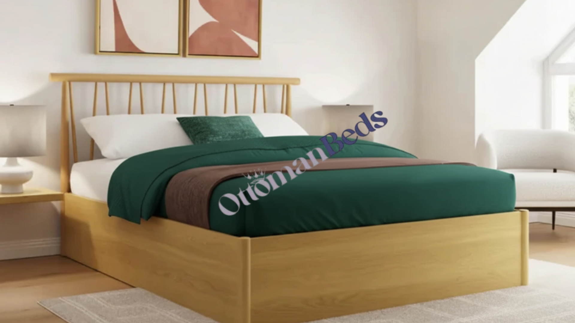 GFW Fusum Spindle Ottoman Bed