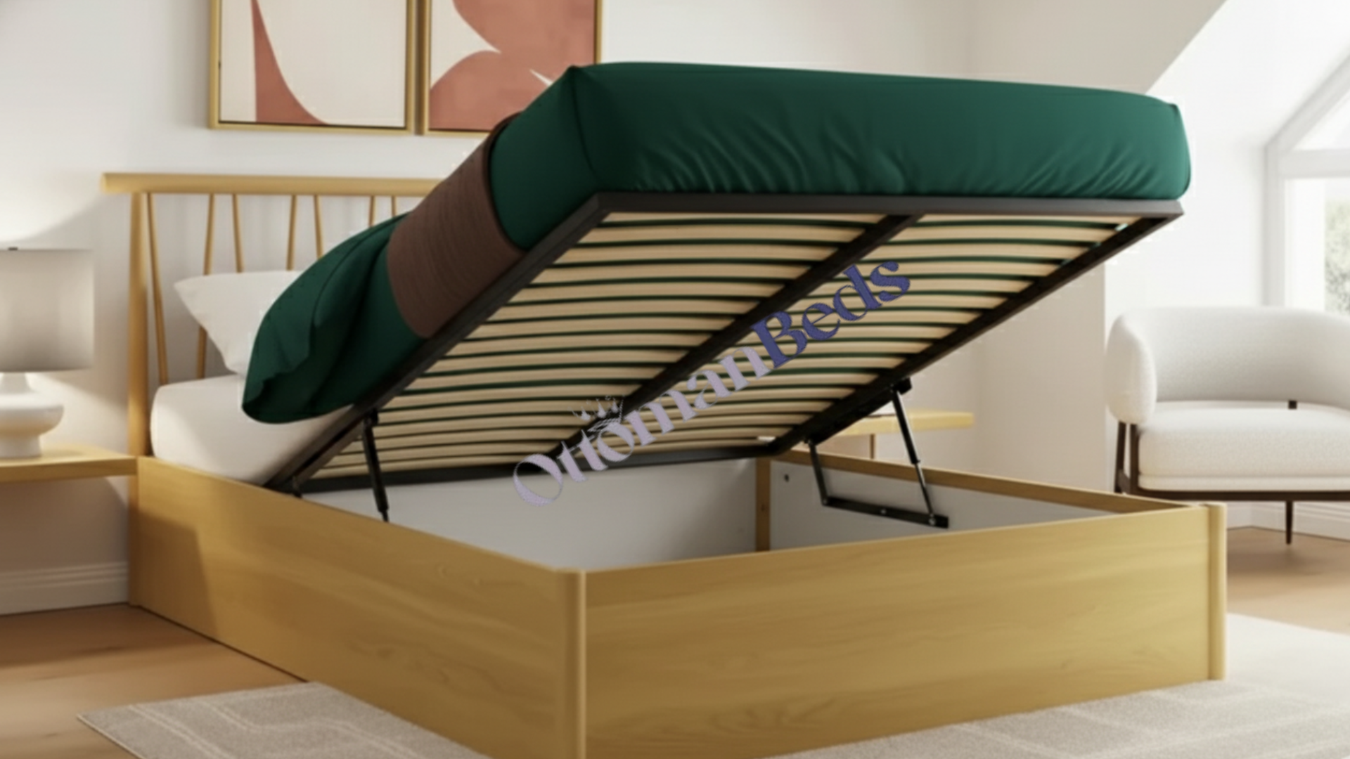 GFW Fusum Spindle Ottoman Bed