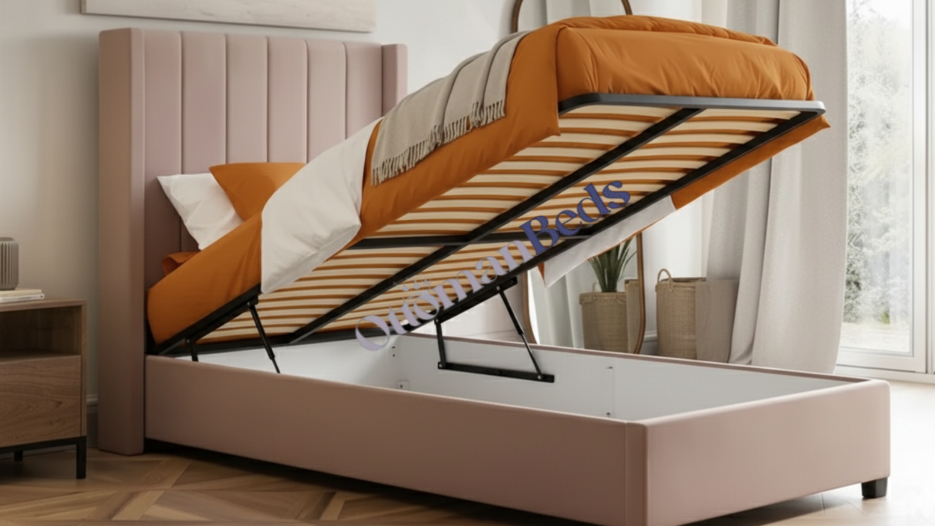 Opal Single Ottoman Bed
