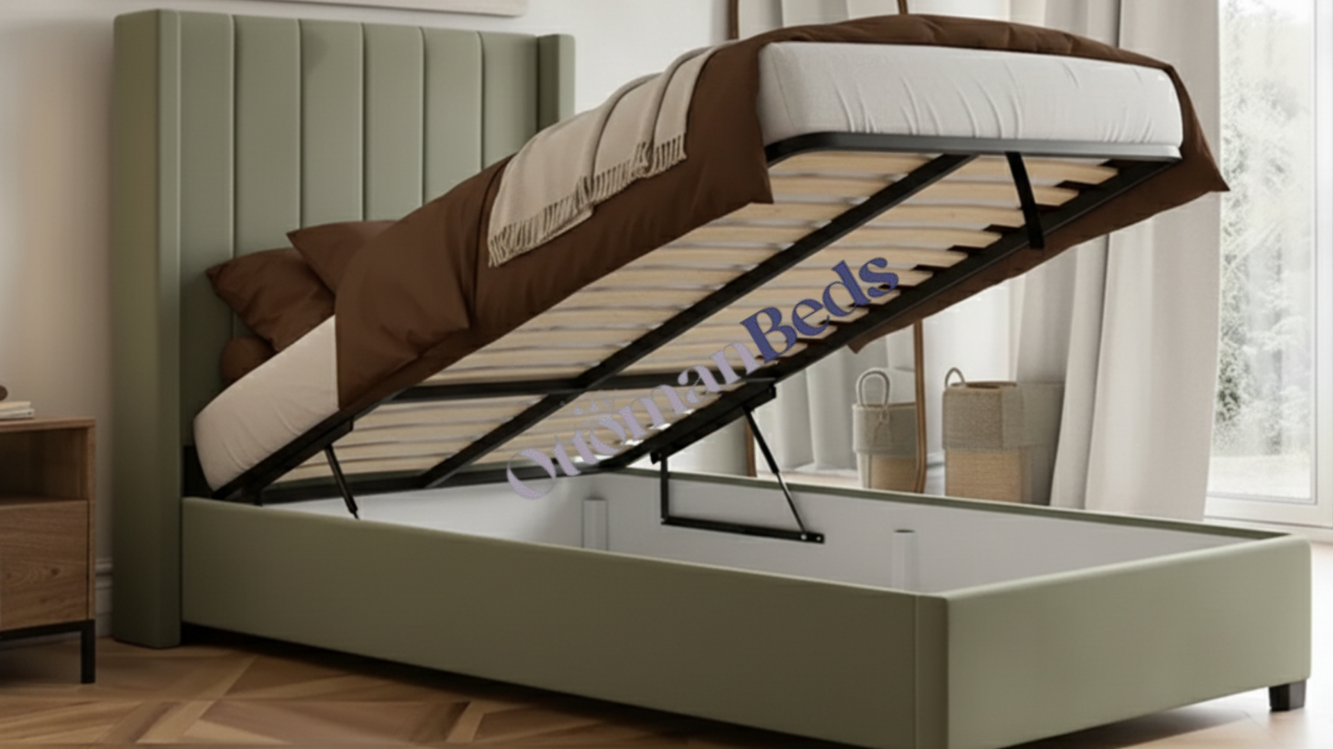 Opal Single Ottoman Bed