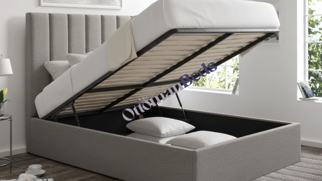 Amalfi Upholstered Ottoman Bed Frame Only